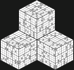Rechazo por ejemplo lanzadera Cruz&Grama » Sudoku 3D 0046